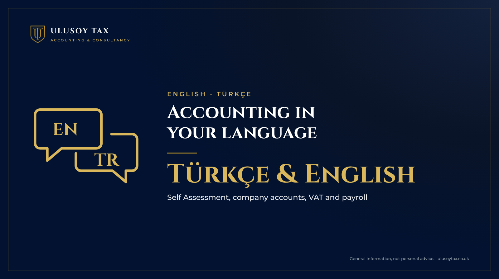 Accounting in Turkish and English, Ulusoy Tax